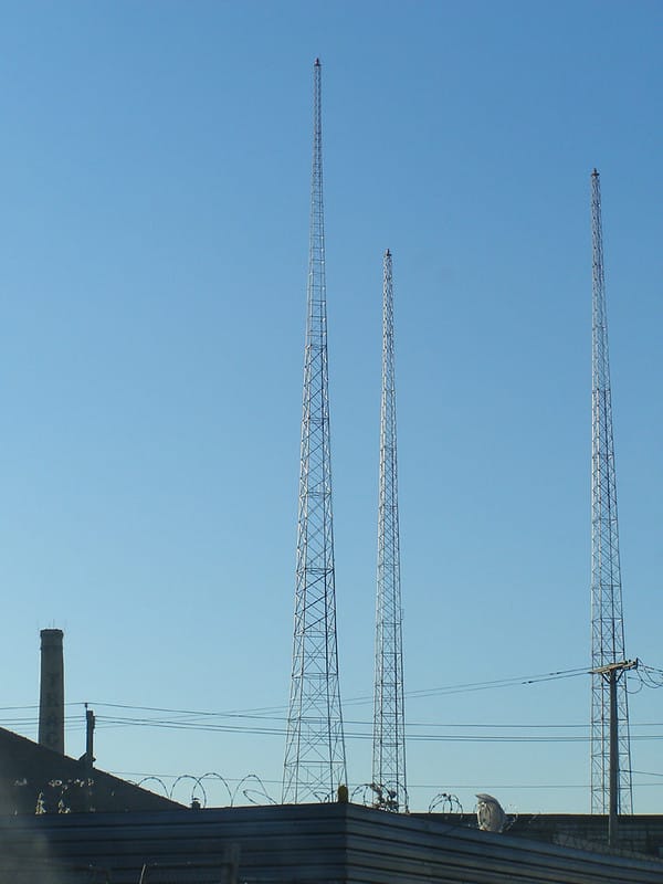 Radio relay towers, won't you lead me to my baby