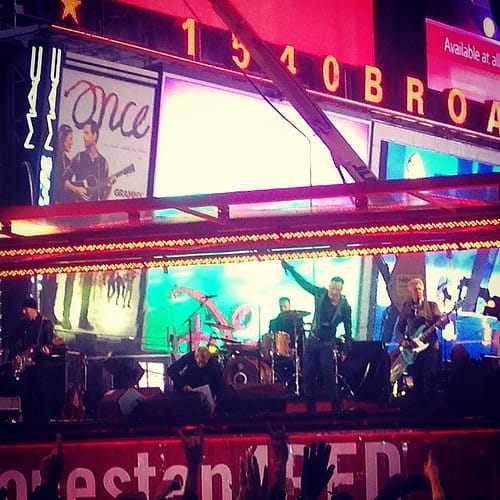 remnants: Springsteen & U2, World AIDS Day Concert, Times Square, December 1, 2014