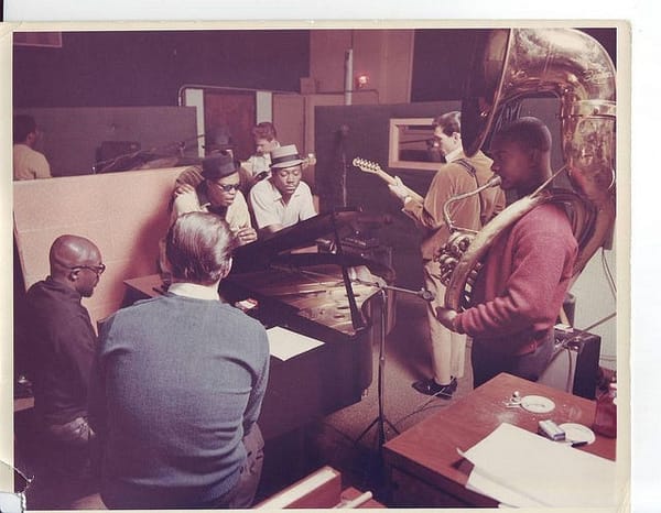 Sam & Dave in Studio A with Isaac Hayes, Booker T. Jones, Steve Cropper, , Al Jackson Jr. 