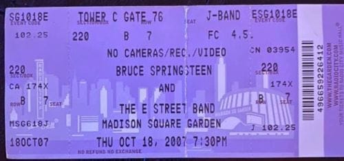 remnants: MAGIC, PART 2: Bruce Springsteen & the E Street Band, Madison Square Garden, October 18, 2007