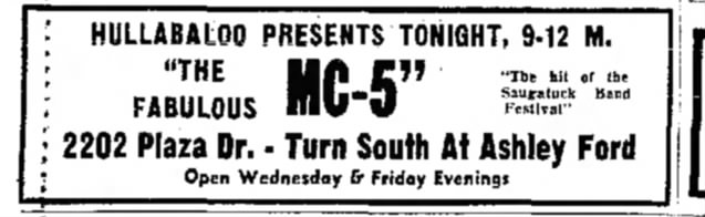 LONG LIVE THE MC5: the MC5's history in Southwestern Michigan